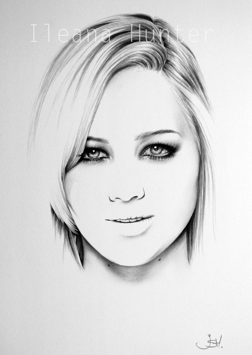 Jennifer Lawrence Minimal Portrait