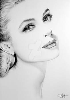 Grace Kelly Minimal Portrait