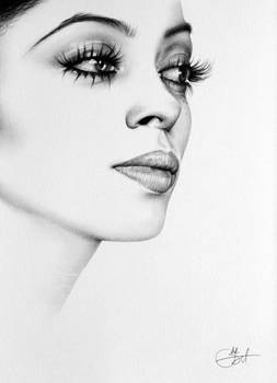 Diana Ross Minimal Portrait