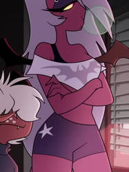 Succubus Intern Blowing Bubblegum