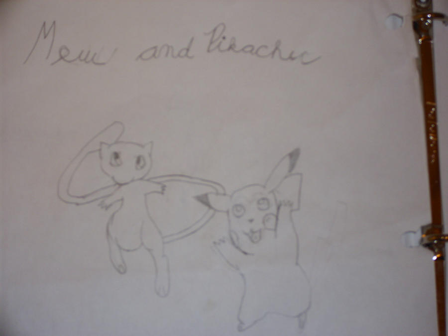 Mew and Pikachu by Thepikachugamer on DeviantArt