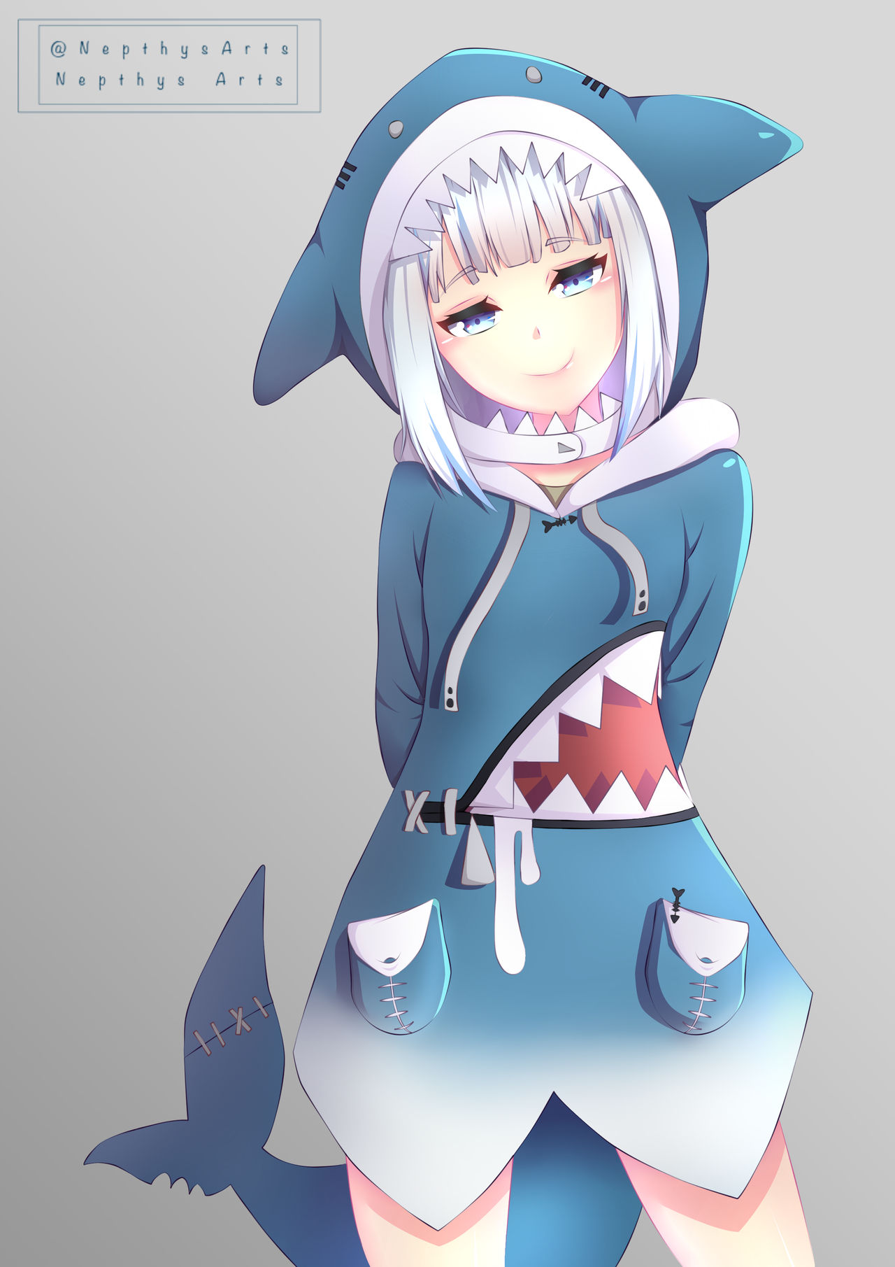 Gawr Gura Fan Art by NepthysArts on DeviantArt