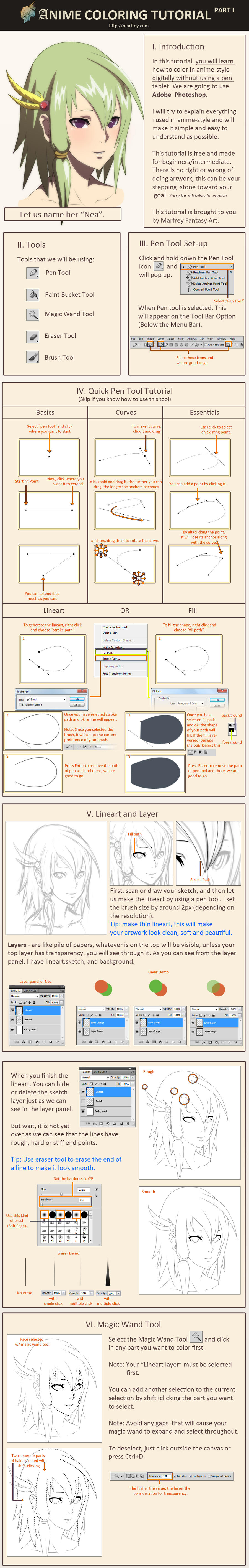 Anime Coloring Tutorial Part 1
