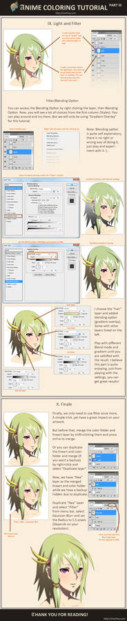 Anime Coloring Tutorial  Part 3