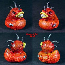 Demon Rubber duck Ooak