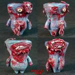 Zombie Wedgehead Uglydoll by Undead-Art