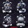 Death Bear Necklace Charm