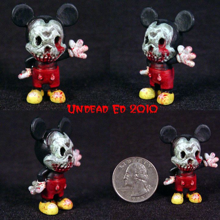 Zombie M Mouse ooak figurine