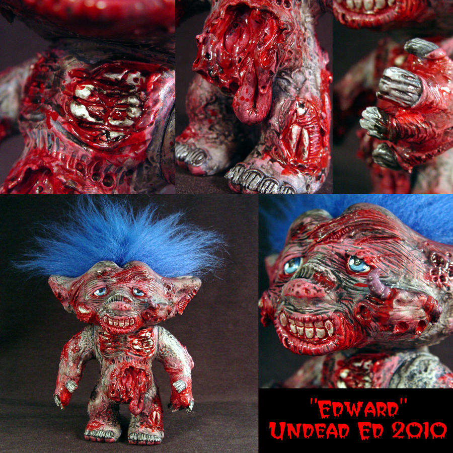 Edward The Zombie Troll detail