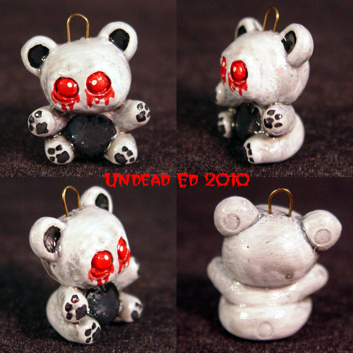 Ghost Bear Charm ooak