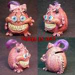 Tina The Monster Bank ooak by Undead-Art