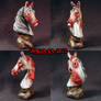 Chasity Zombie Horse Bust ooak