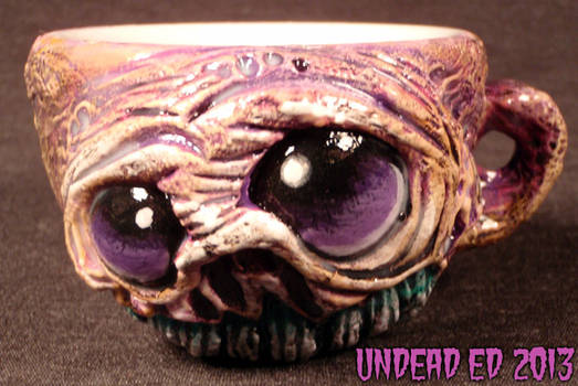 Zombie Raspberry Rot Deluxe Tea Cup By Undead Ed