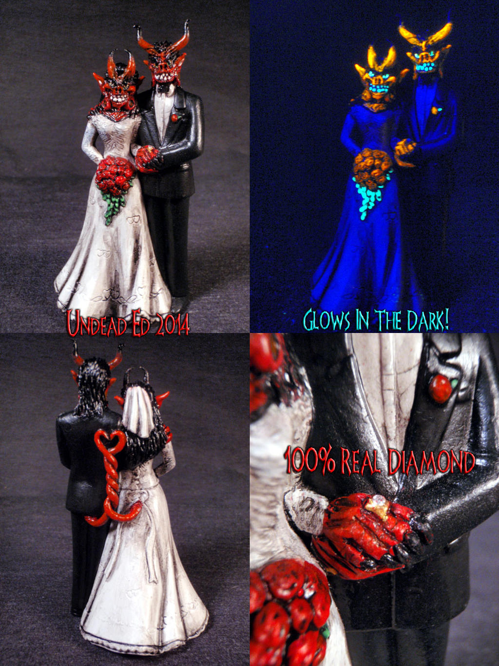 Demon Wedding Cake Topper 1