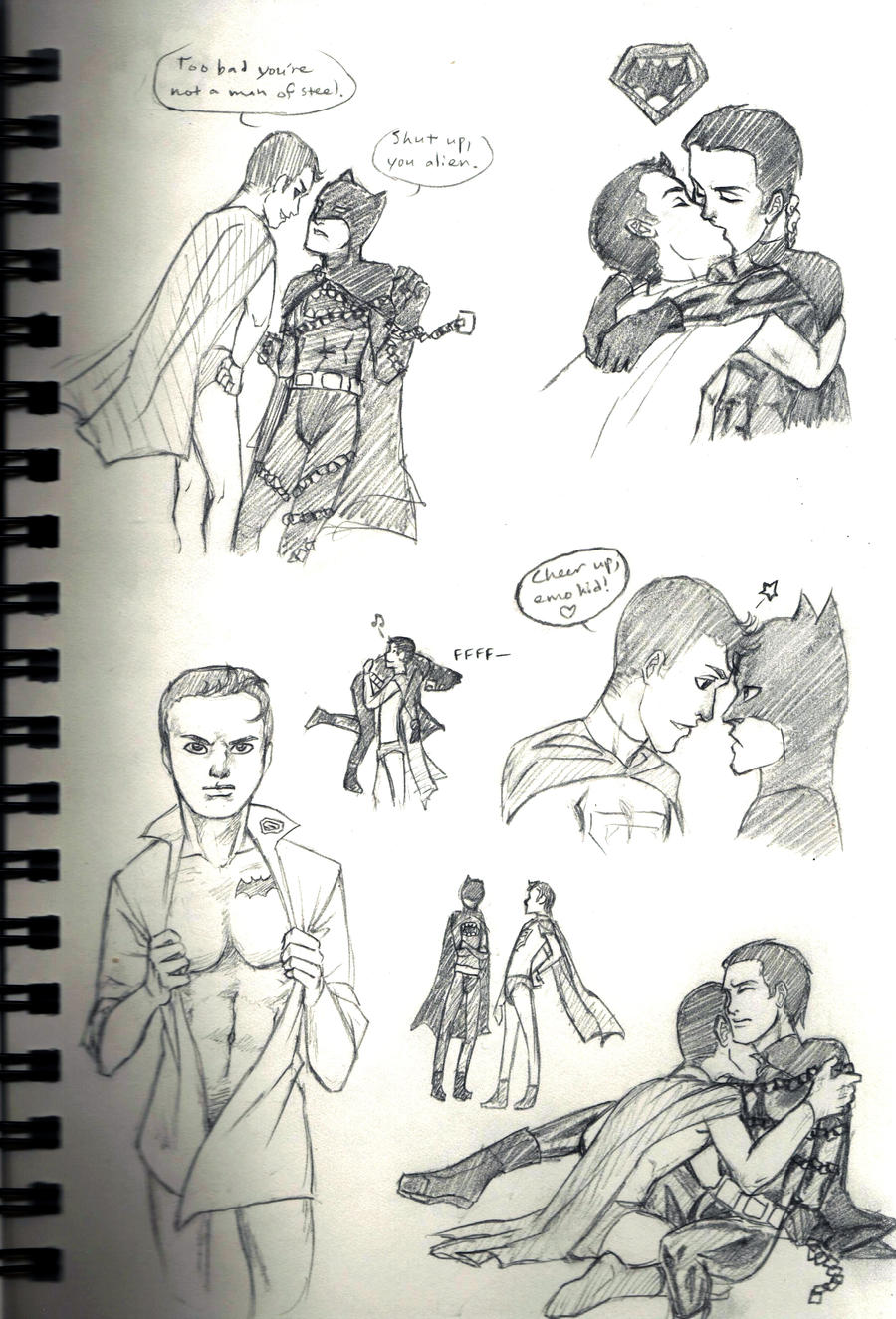 Batman x Superman Sketches