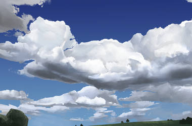 Daily Sketch #0092 - Cloud Study by GhostlyCarrot