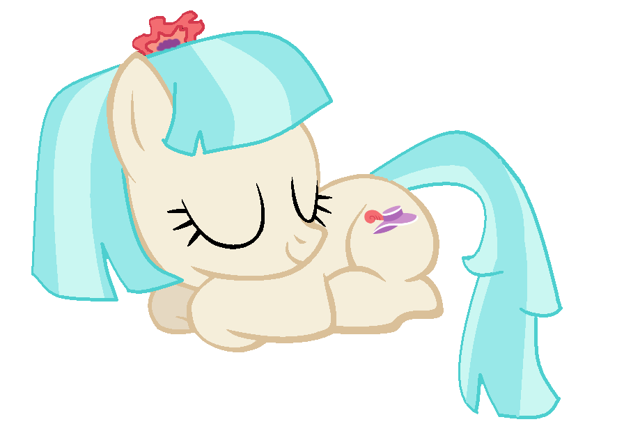 MLP FiM Coco Pommel Sleeping