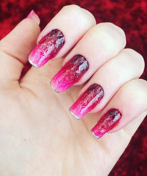 Pink Ombre Nails