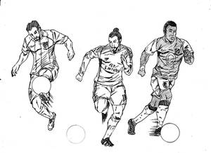 Soccer Sketch Art