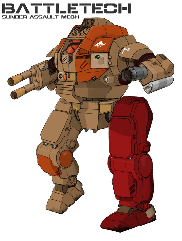Battletech Sunder Assault Mech by CountvonSchnaps on DeviantArt