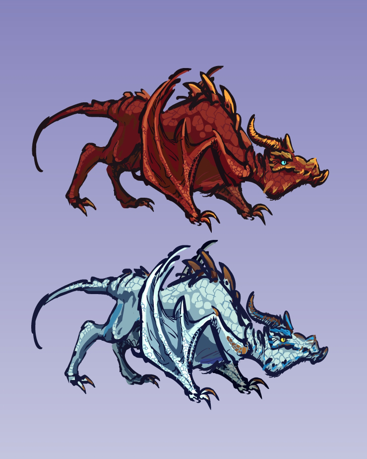 Some Dragons in Flash for Game