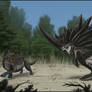 Megacerasornis vs. Blue-footed Tetradon