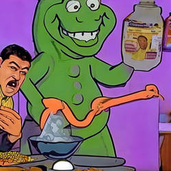 DreamUp Wish: barney eats sadam