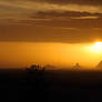 Sunset on Glasshouse Mountains