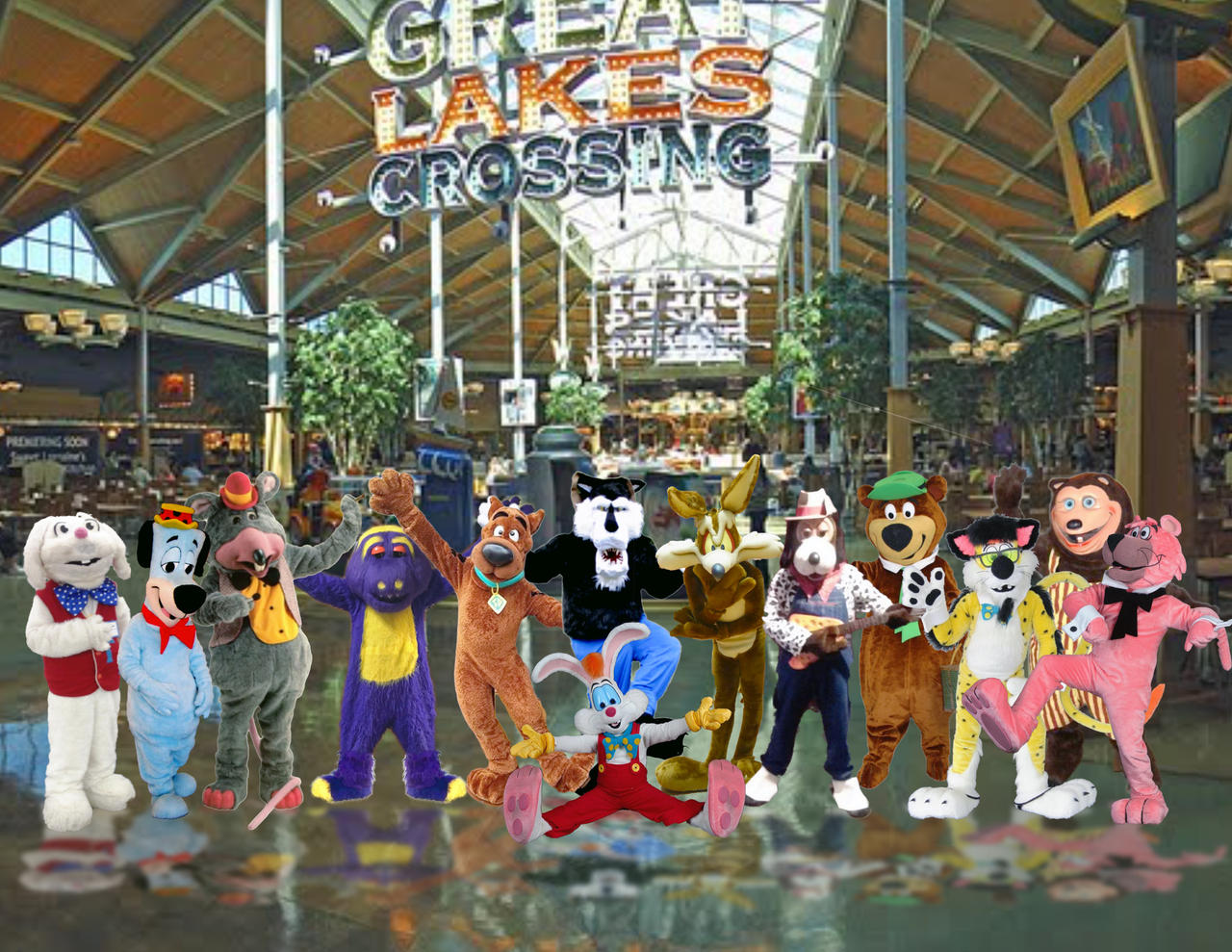 Great Lakes Crossing Mall Mascots by Angel2001PizzaRat on DeviantArt