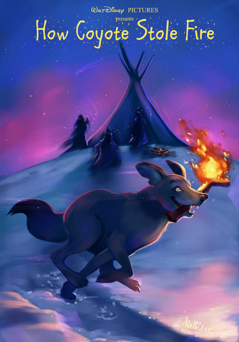 How Coyote Stole Fire by Mellodee on DeviantArt