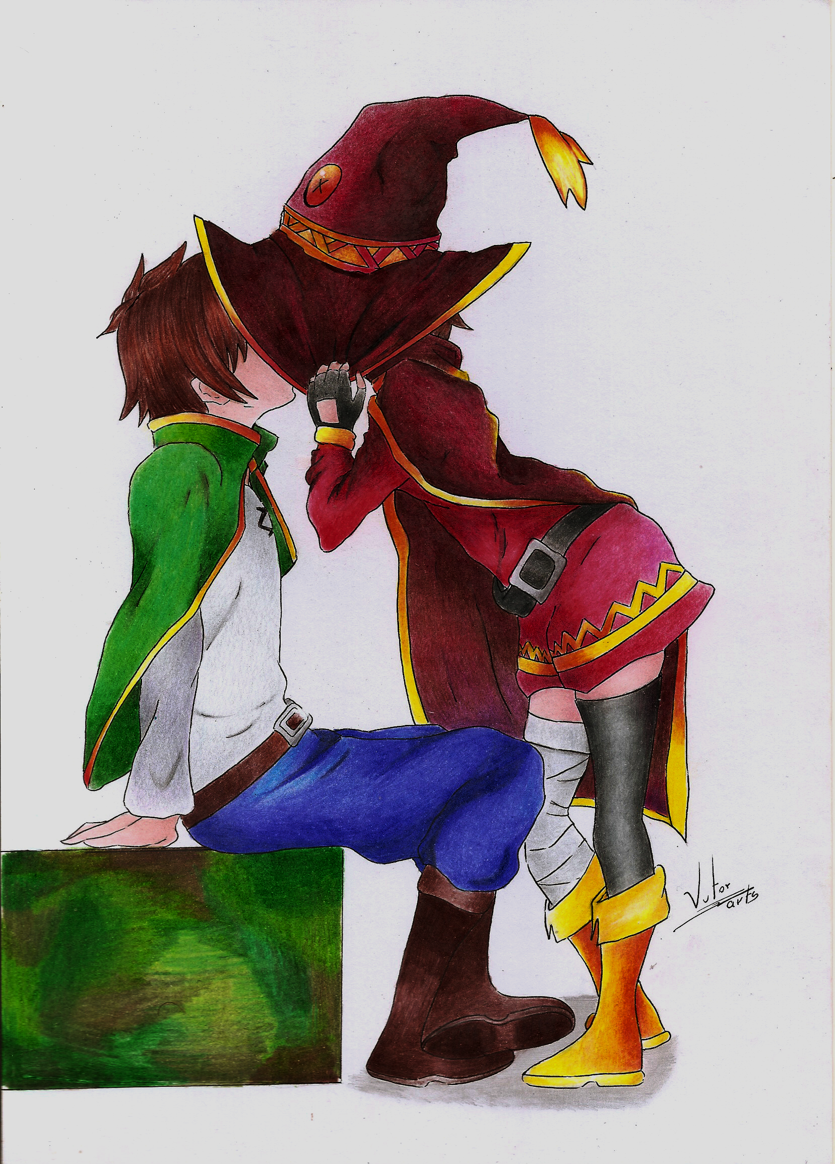 Kazuma And Megumin Konosuba by Robinalv on DeviantArt