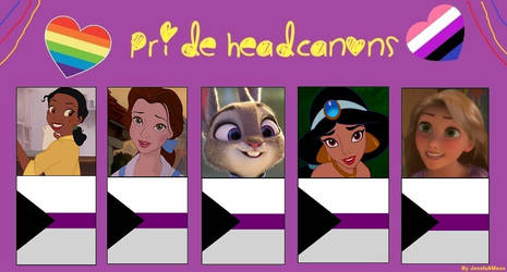 Pride Headcanons (Demisexual and Disney Heroines)