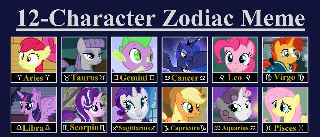 Headcanons Some Mlp Fim Characters Zodiac By Callmeblackbeauty On Headcanons Some Mlp Fim Characters Zodiac By Callmeblackbeauty On