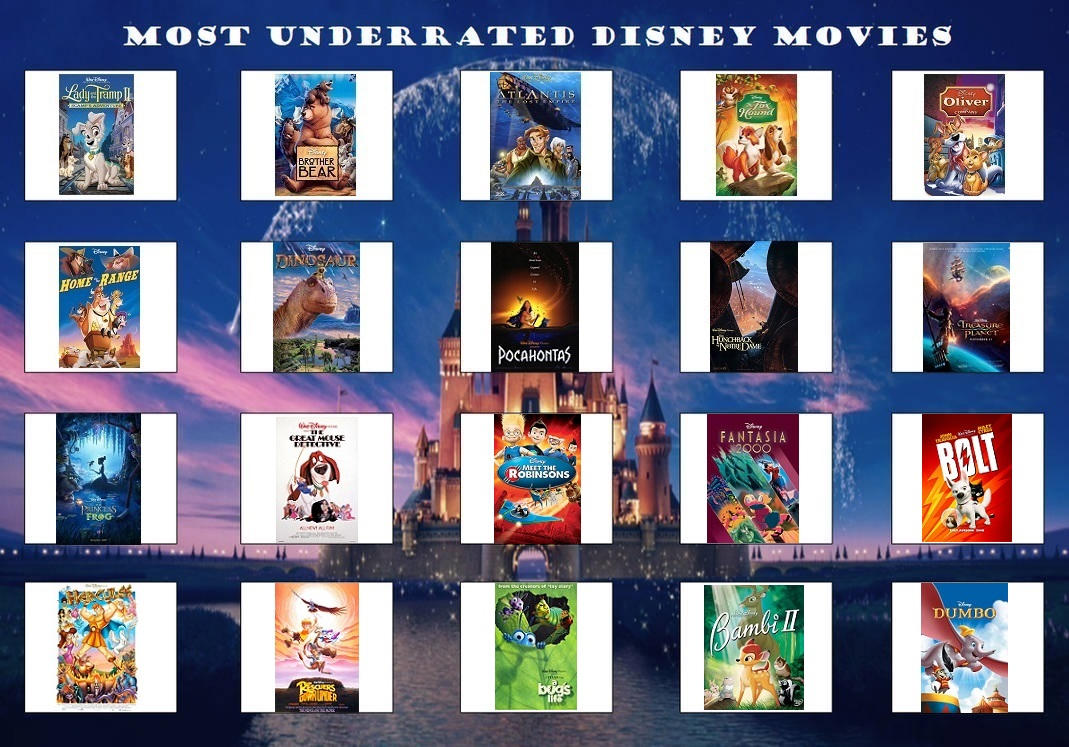 Top 20 Most Underrated Disney Animated Movies by CallMeBlackBeauty on ...