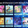 My Top MLP Characters with Multiple Parings