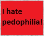 I Hate Pedophilia! Stamp