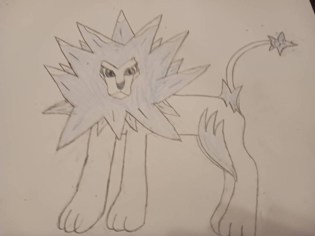 A Pure Ice Type PyRoar (Blizroar) by CallMeBlackBeauty on DeviantArt
