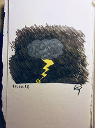 Inktober 27/10/18 - Thunder?