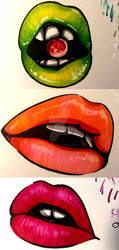 Coloring Practice: Mouths and Lips