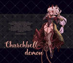 Churchbell demon Adobtable [OPEN] by Astyllian