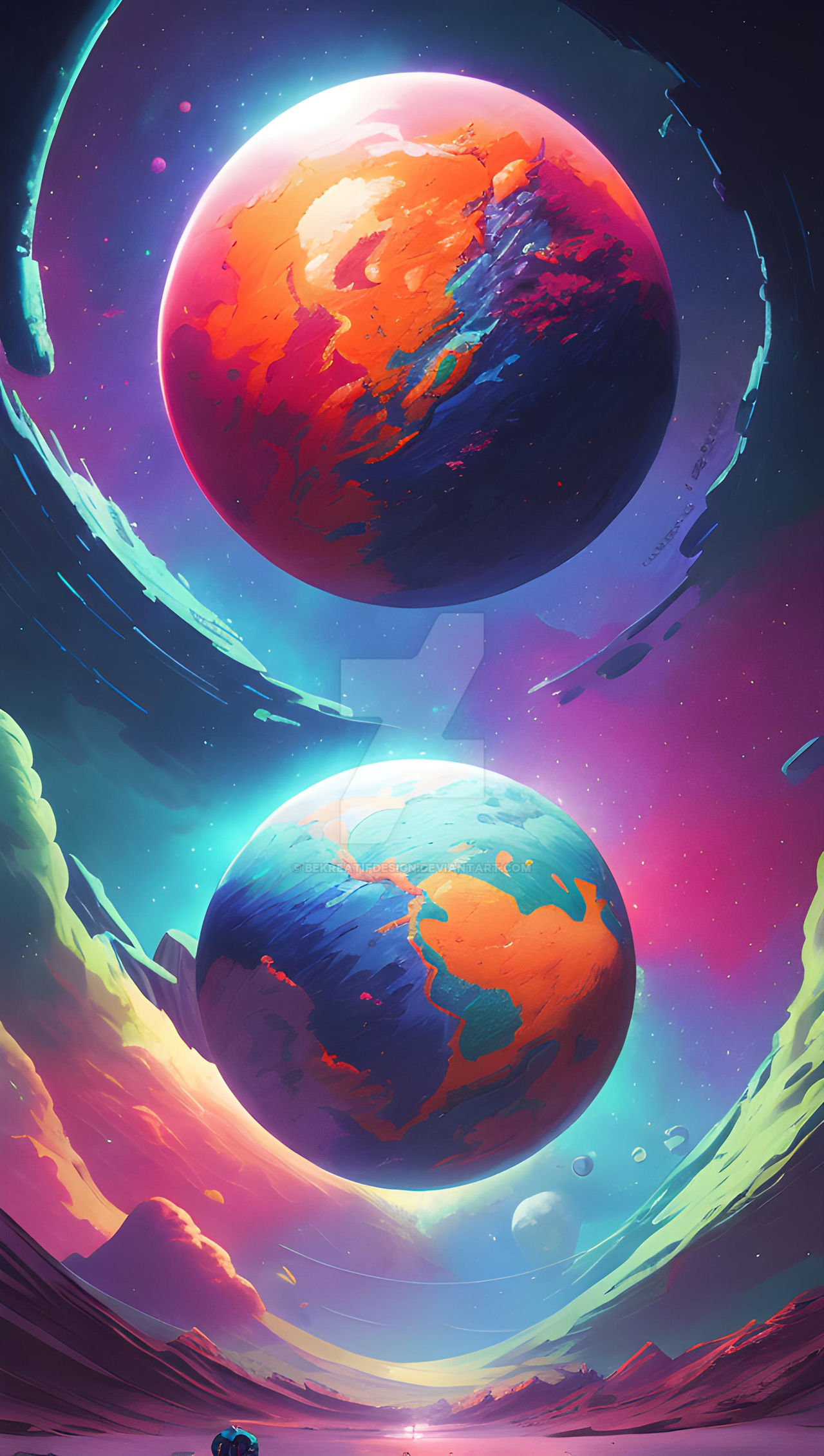 cyberpunk wallpaper iphone cosmos planet by bekreatifdesign on DeviantArt