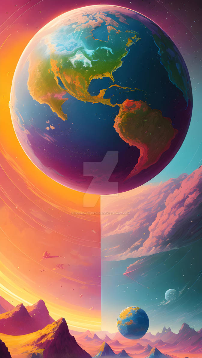 Cyberpunk earth cosmos wallpaper iphone fantasy by bekreatifdesign on  DeviantArt
