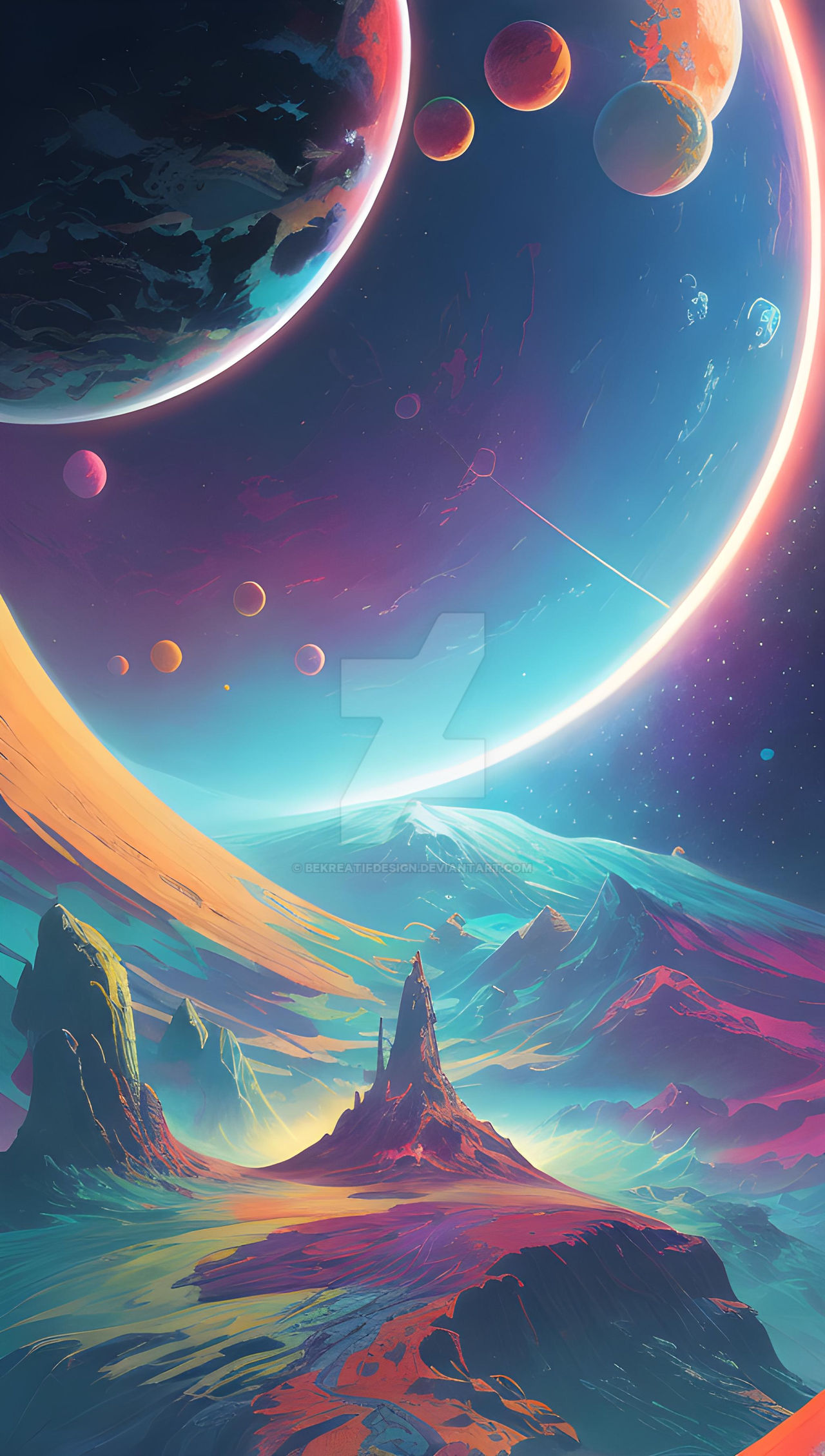Wallpaper iphone cyberpunk planet cosmos by bekreatifdesign on DeviantArt