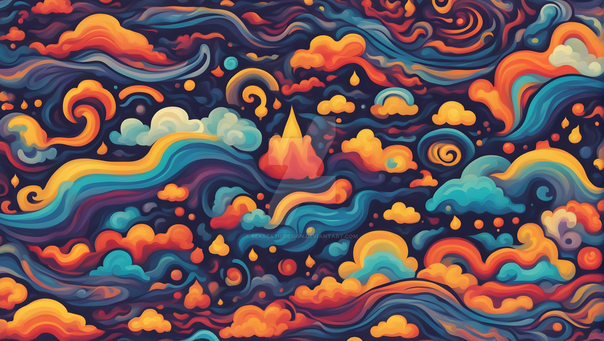 pattern cloud abstract fullcolor by bekreatifdesign on DeviantArt