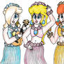 Peach, Daisy and Rosalina- Tropical Outfits