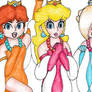 Peach, Daisy and Rosalina- Fancy Dresses