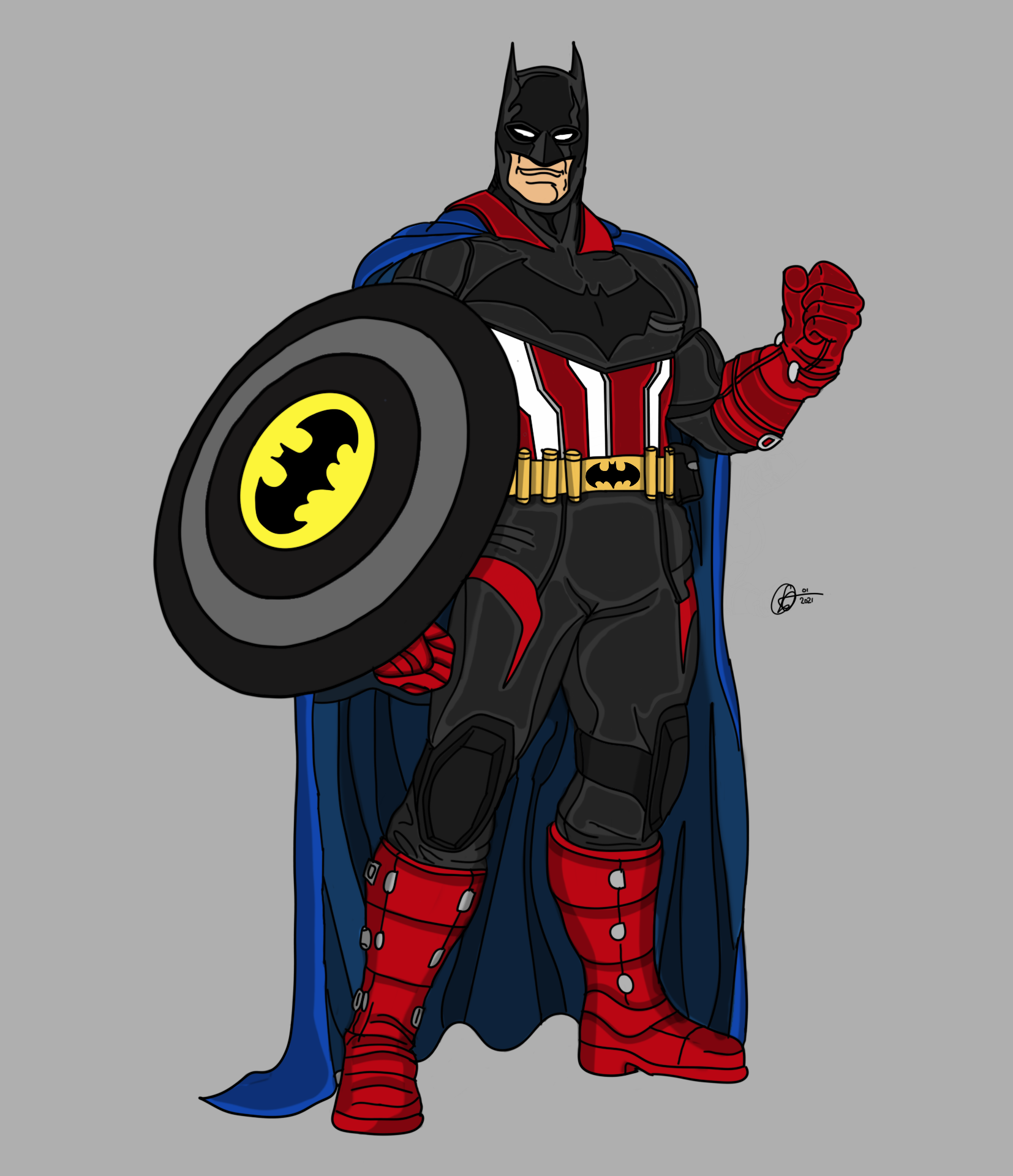 AMERICAN GOTHAM - Batman - Captain America Amalgam by Gerry-Albert-Studios  on DeviantArt