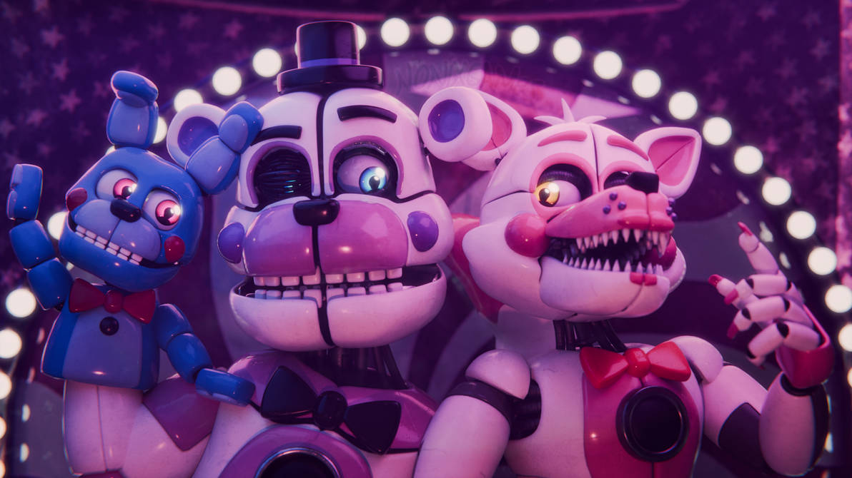Funtime Freddy and Funtime Foxy on stage! by Nonixgames on DeviantArt