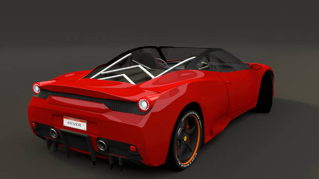 Ferrari 458 speciale backview