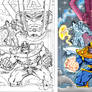 galactus and s.surfer vs thanos II